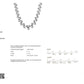 Classic 18K White Gold Necklace set with 3.00ct Natural White Diamonds - SALE