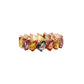 8.43ct NATURAL MULTI-COLOR SAPPHIRES set with 14KT Pink Gold Ring - SALE