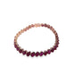 16.74ct Natural Rubies set with 14K Pink Gold Bracelet