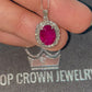 GIA 1.98ct NATURAL MADAGASCAR RUBY and 0.46ct NATURAL DIAMONDS set in Platinum Necklace with Pendant