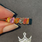 8.43ct NATURAL MULTI-COLOR SAPPHIRES set with 14KT Pink Gold Ring - SALE