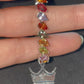 15.69ct Natural Multi-Color Sapphires set with 14KT White Gold Bracelet