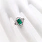 1.01ct NATURAL COLOMBIA EMERALD and 0.47ct NATURAL DIAMONDS Ring set in Platinum - SALE