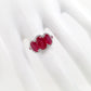 4.57ct NATURAL RUBIES with 0.36ct NATURAL DIAMONDS Ring set with 18K White Gold.