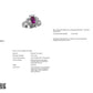 0.96ct NATURAL NOT-TREATED THAI RUBY accented by 0.64ct NATURAL DIAMONDS set with Platinum Ring - SALE